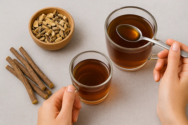 نحوه مصرف شیرین بیان